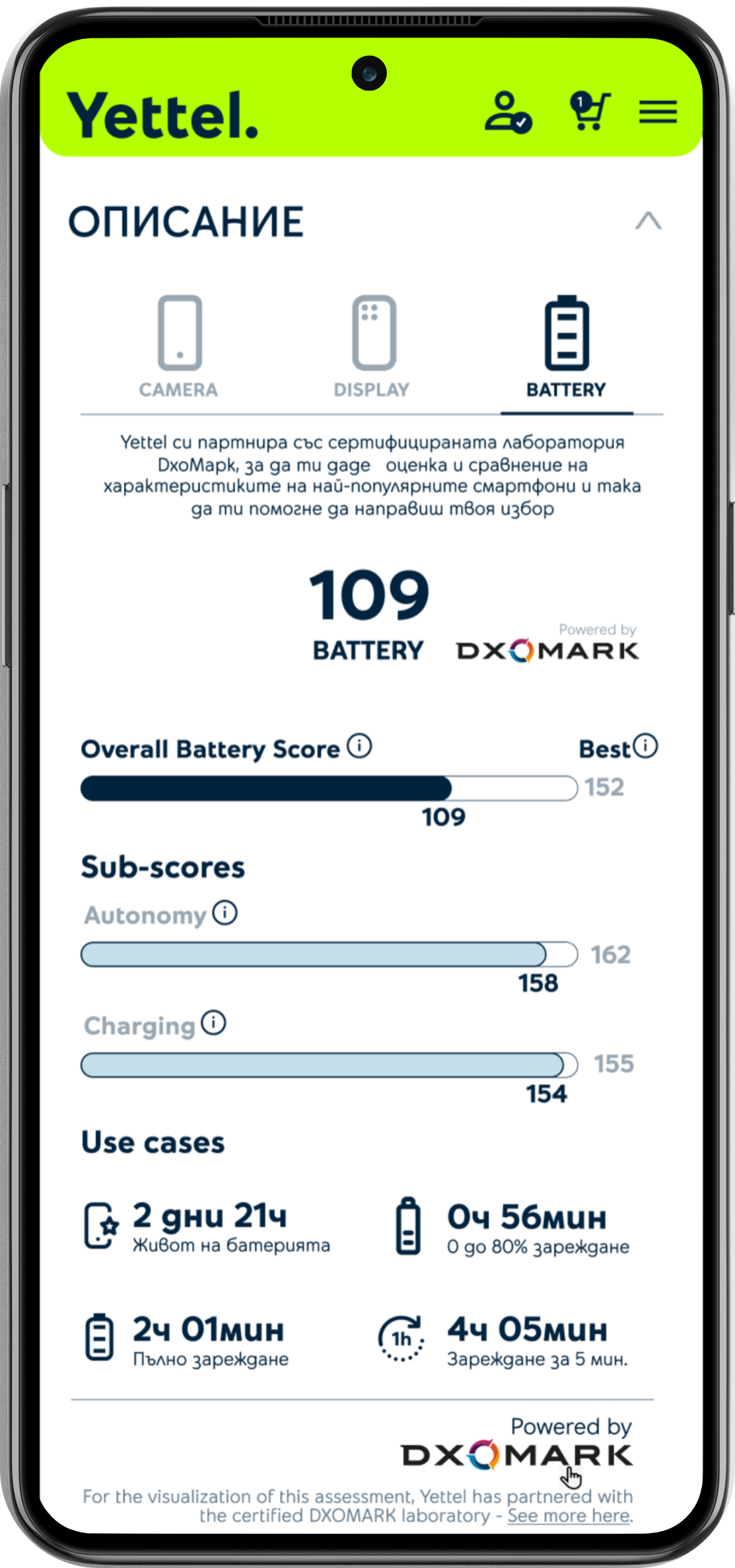 DXOmark камера