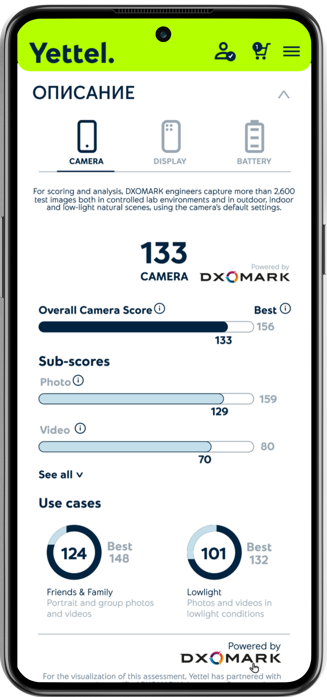 DXOmark камера